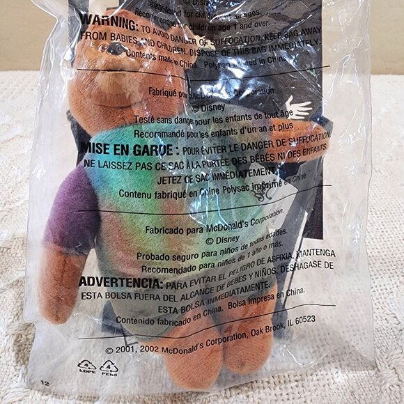 NIP 2001 Disney The Country Bears BEARY BARRINSON #1 McDonalds Happy Meal Plush - Picture 1 of 4